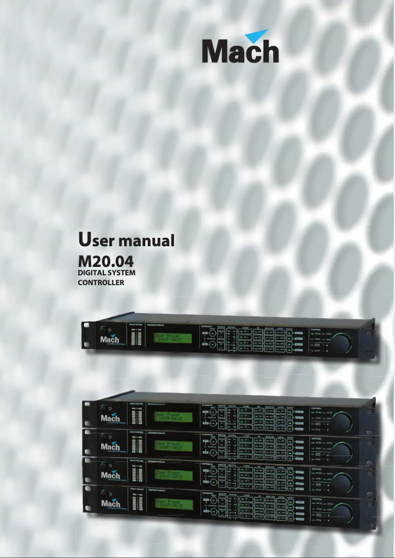 Image de la première page du manuel de l'appareil M20.04