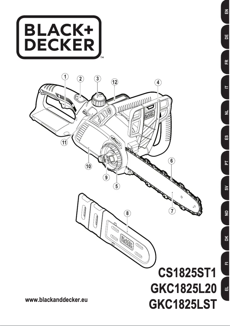 Página 1 del manual Manual de usuario Black & Decker CS1825ST1