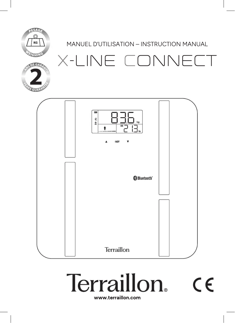 Page n°1 - Manuel utilisateur Terraillon X-Line Connect