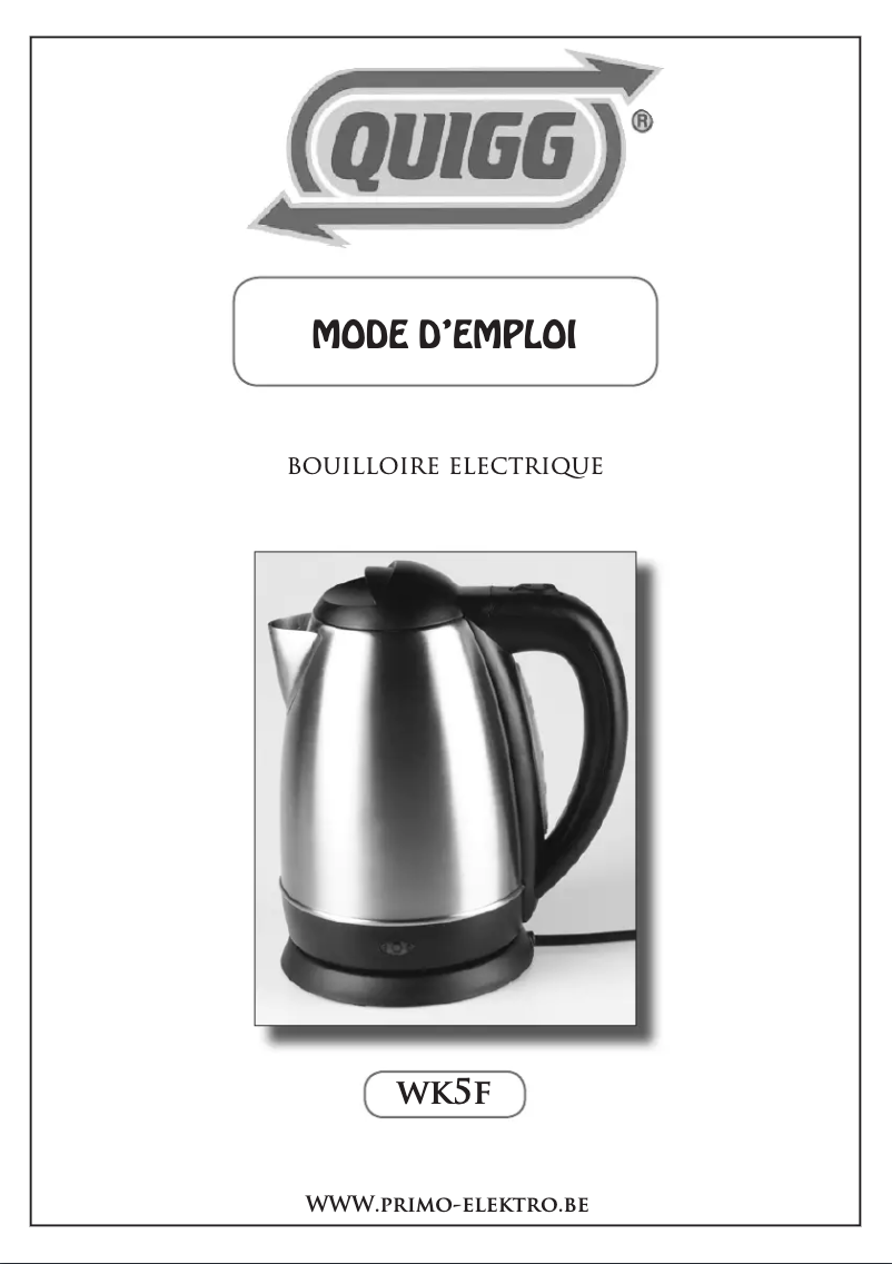 Image de la première page du manuel de l'appareil WK5