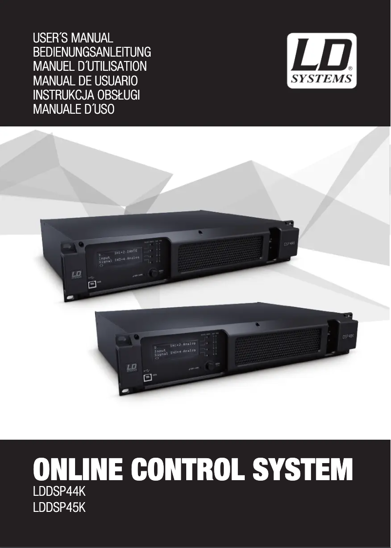 Página 1 del manual Manual de usuario LD Systems DSP 44 K