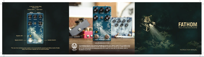 Image de la première page du manuel de l'appareil Fathom