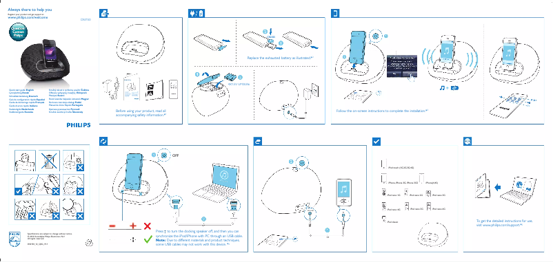 Page 1 de la notice Manuel utilisateur Philips DS3150