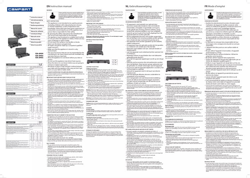 Página 1 del manual Manual de usuario TriStar GA-8402