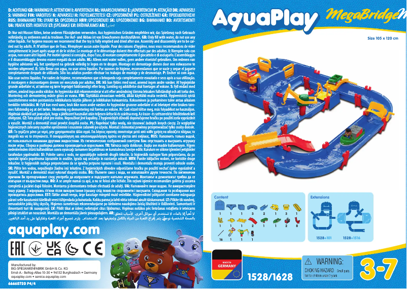 Page 1 de la notice Manuel utilisateur BIG AquaPlay MegaBridge