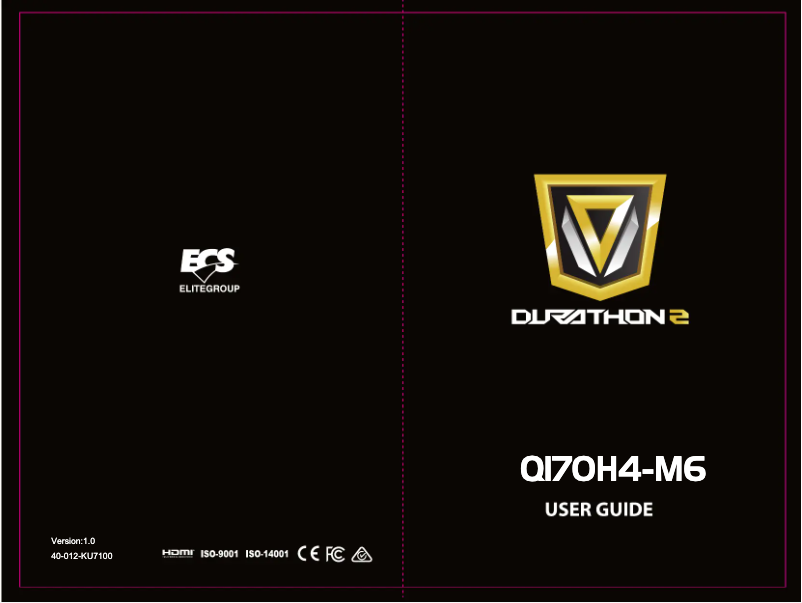 Page 1 de la notice Manuel utilisateur ECS Q170H4-M6