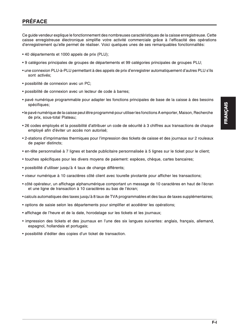 Image de la première page du manuel de l'appareil ECR 3550 T