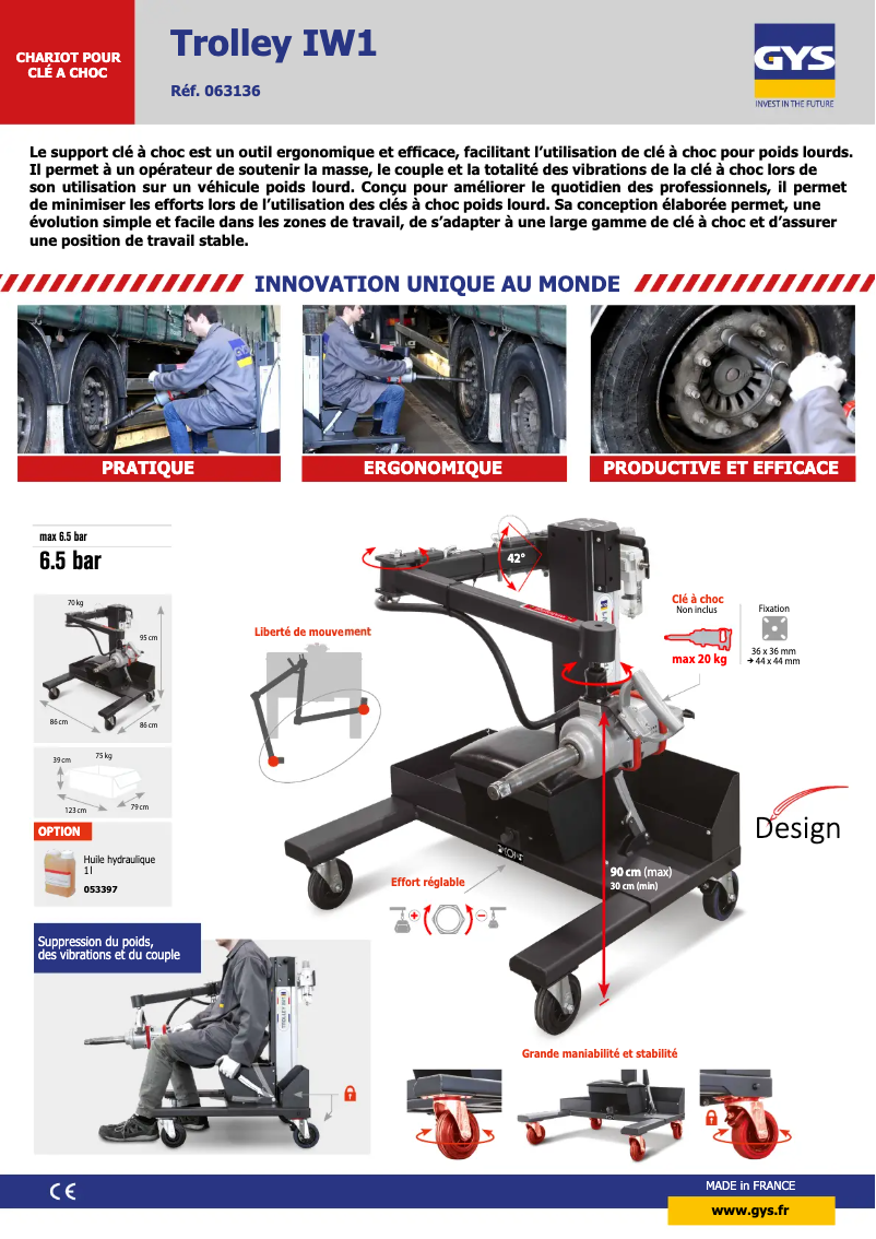 Page n°1 - Fiche technique GYS Trolley IW1