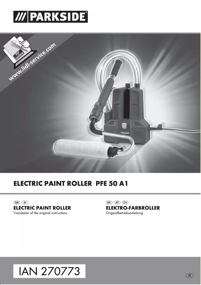 Image de la première page du manuel de l'appareil PFE 50 A1