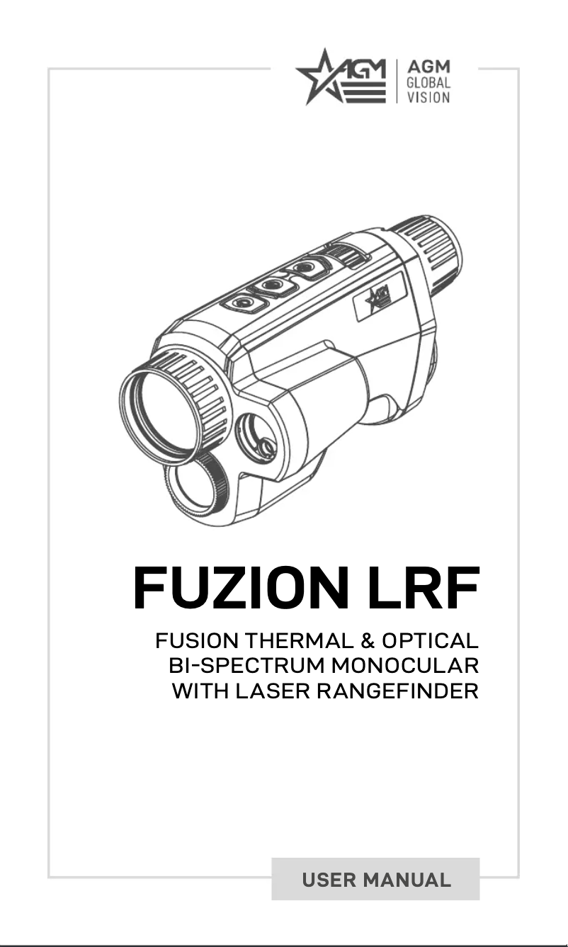 Page 1 de la notice Manuel utilisateur AGM Fuzion LRF TM50-640