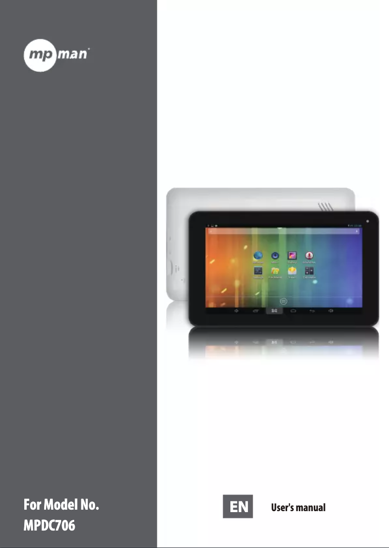 Página 1 del manual Manual de usuario Mpman MPDC706 HD
