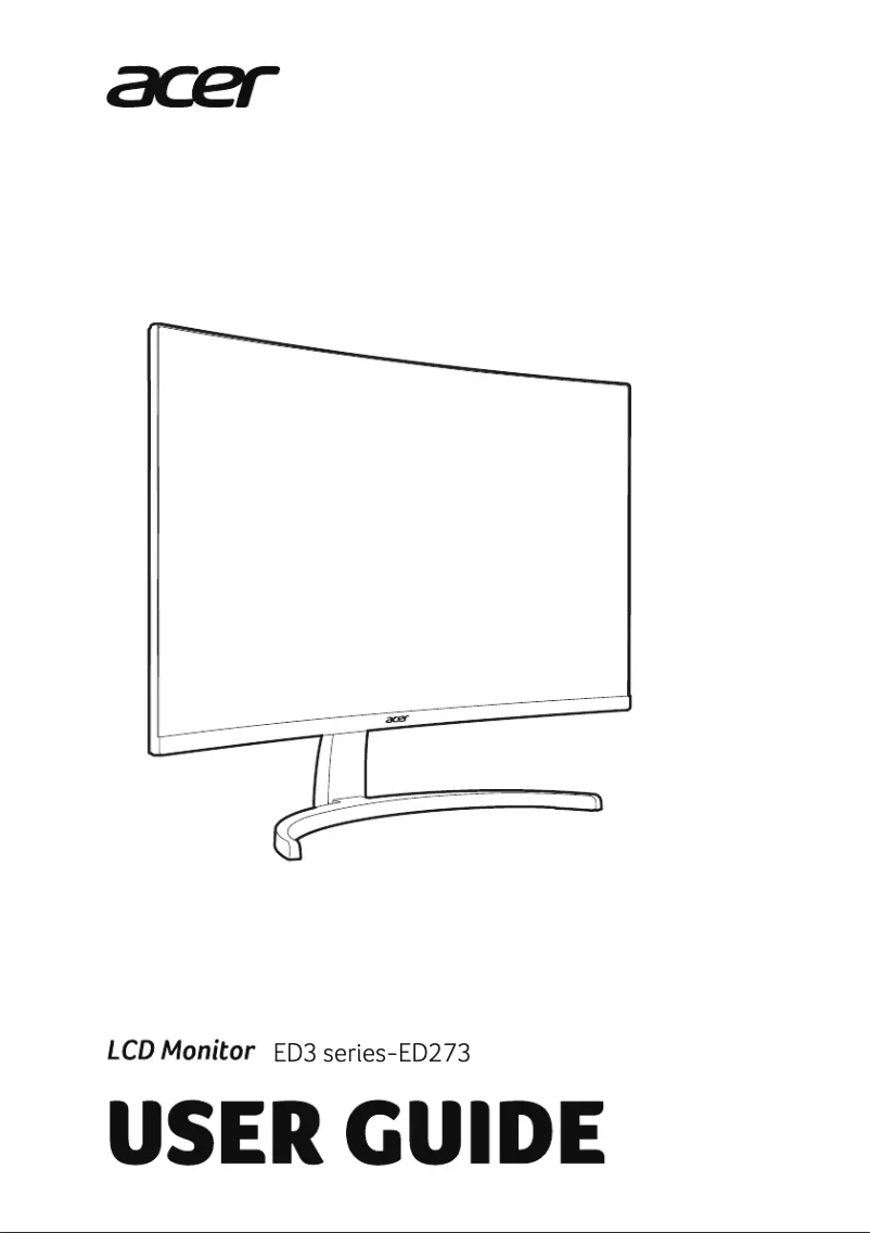 Imagen de la primera página del manual del dispositivo ED273B