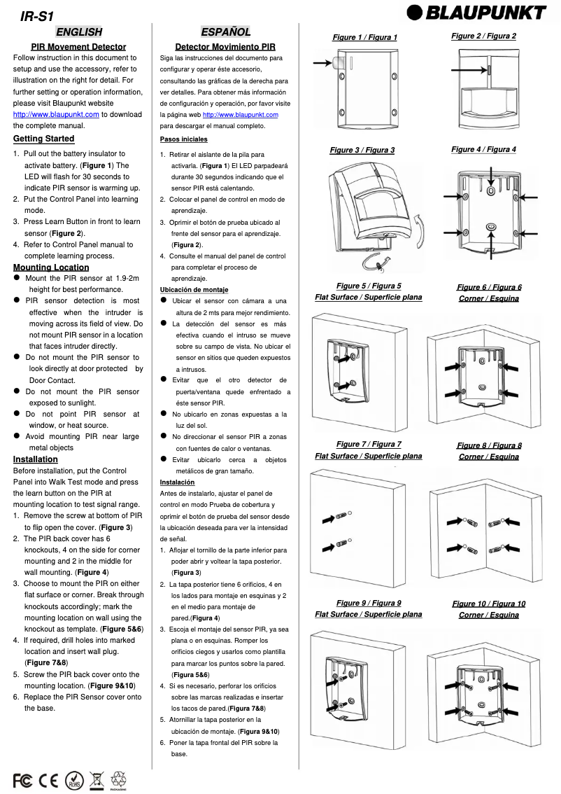 Page n°1 - Manuel utilisateur Blaupunkt IR-S1