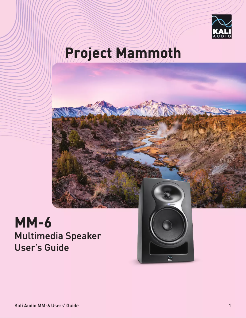 Page n°1 - Manuel utilisateur Kali Audio MM-6