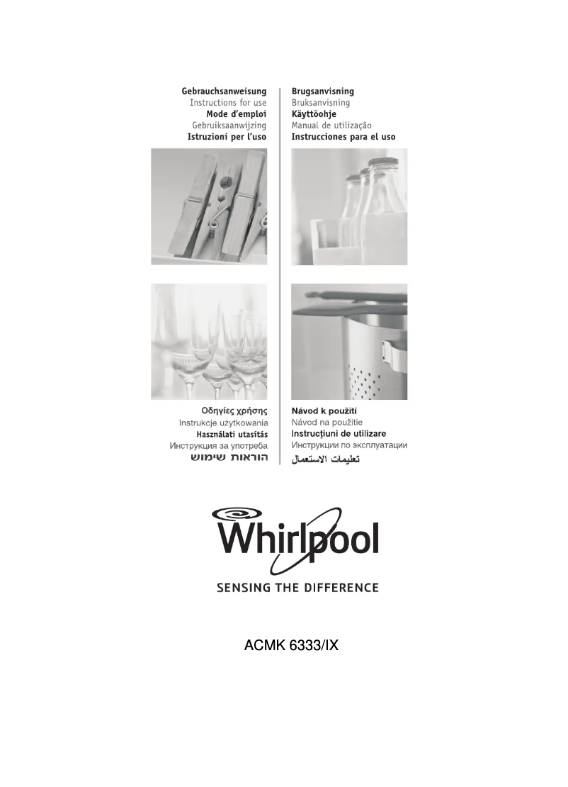 Page 1 de la notice Instructions / montage Whirlpool ACMK 6333/IX