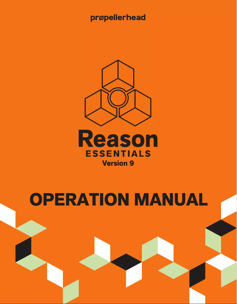 Page n°1 - Manuel utilisateur Propellerhead Reason Essentials 9.5