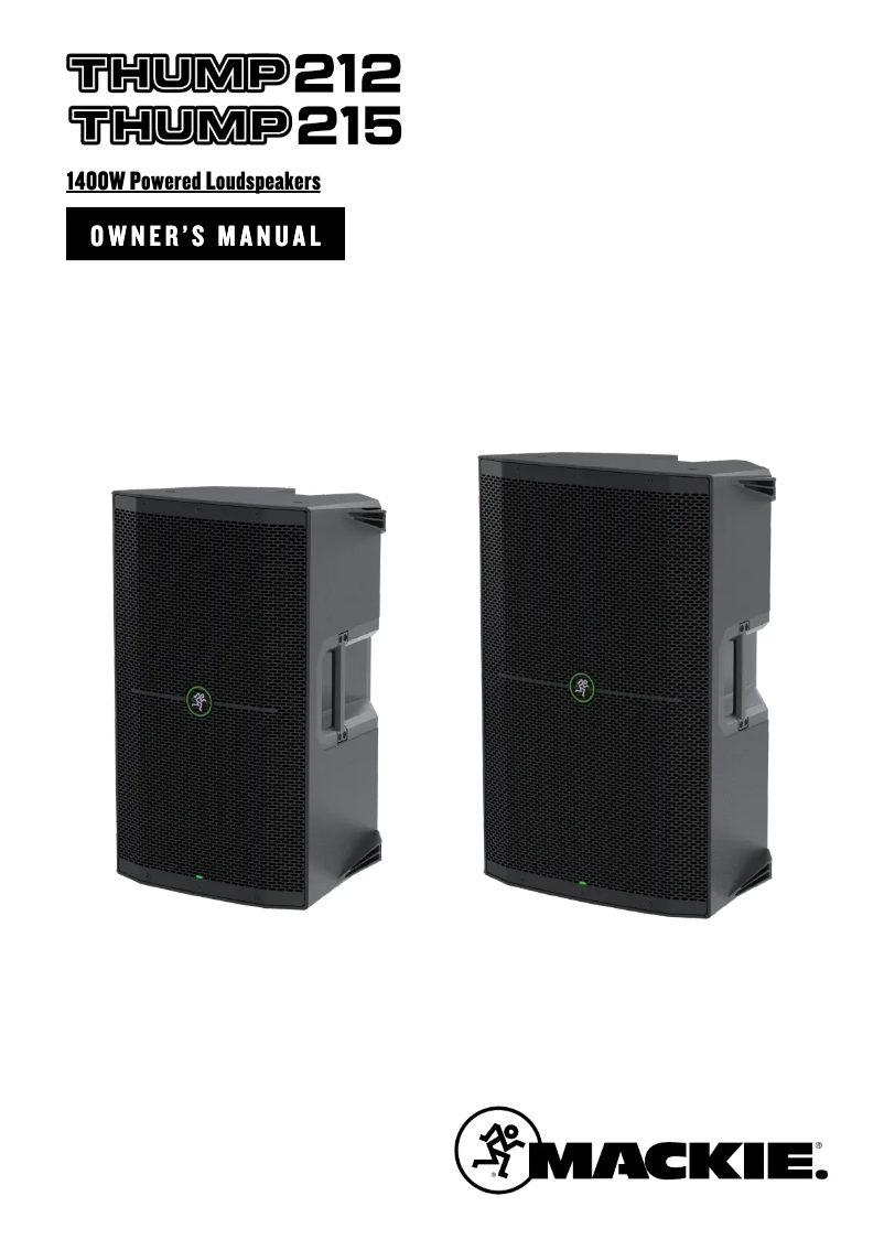 Page 1 de la notice Manuel utilisateur Mackie Thump 215