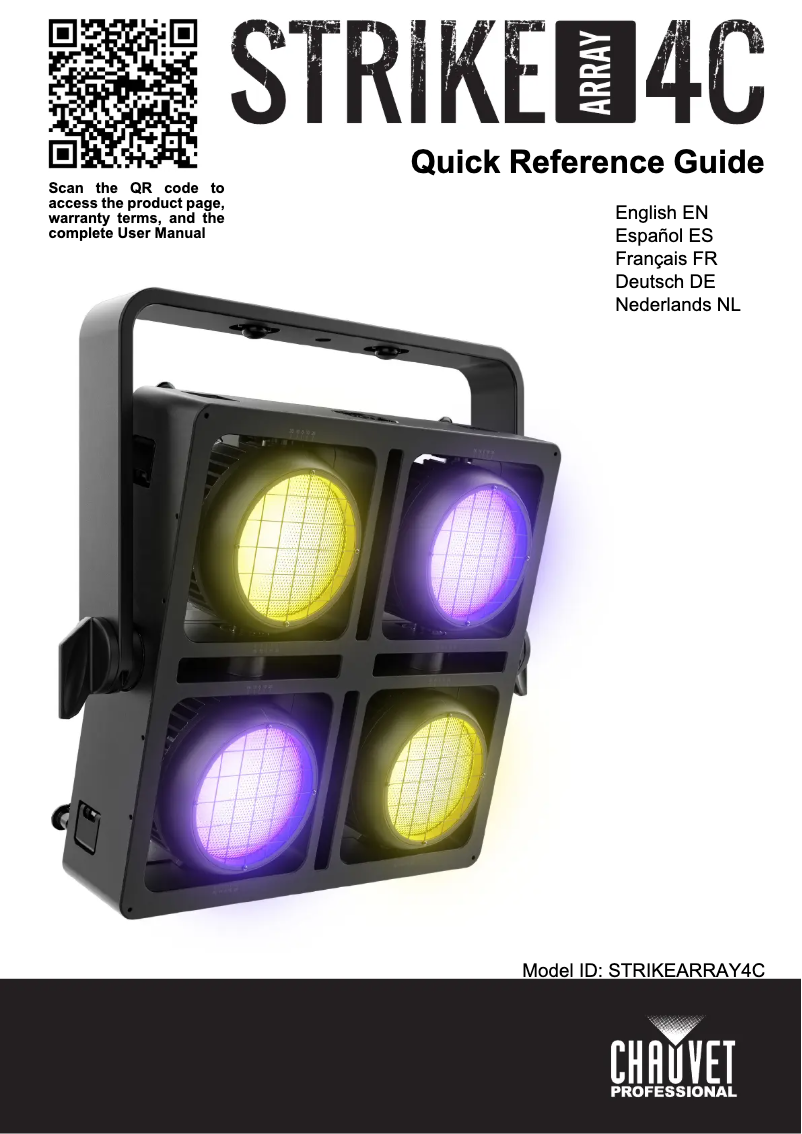 Page 1 de la notice Manuel utilisateur Chauvet STRIKE Array 4C