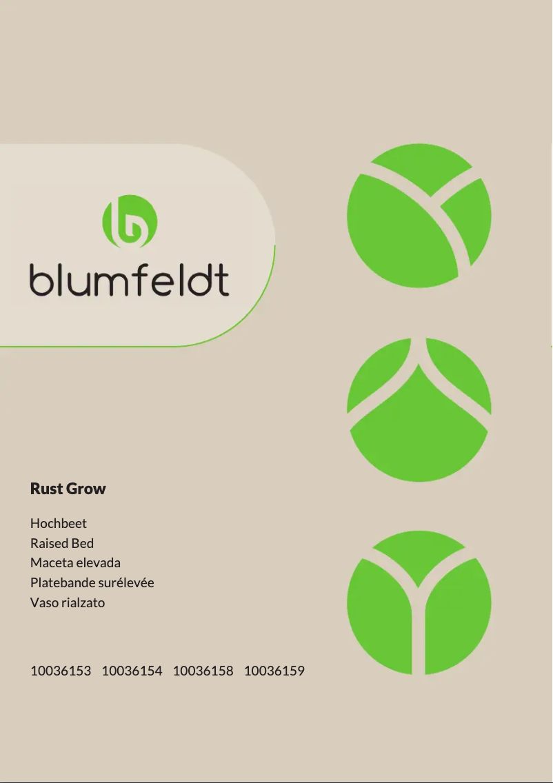 Page 1 de la notice Manuel utilisateur Blumfeldt Rust Grow