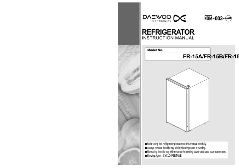 Image de la première page du manuel de l'appareil FR-15B
