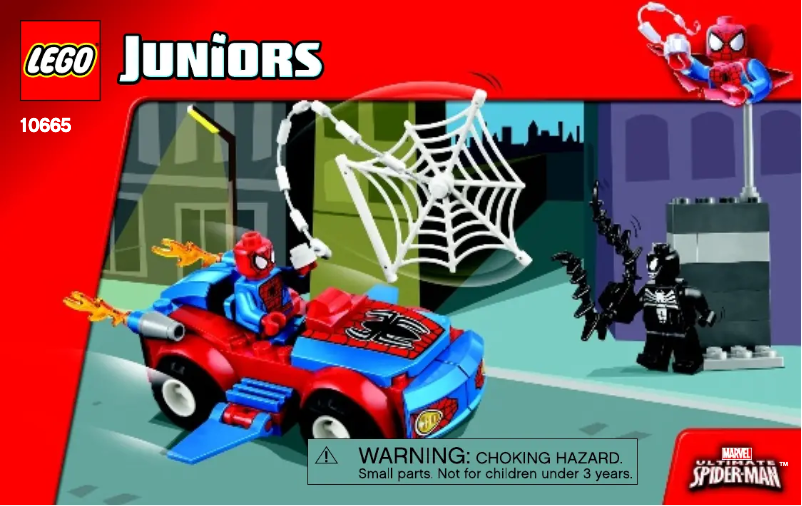 Image de la première page du manuel de l'appareil Spider-Man: Spider-Car Pursuit