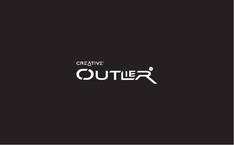 Page 1 de la notice Manuel utilisateur Creative Outlier