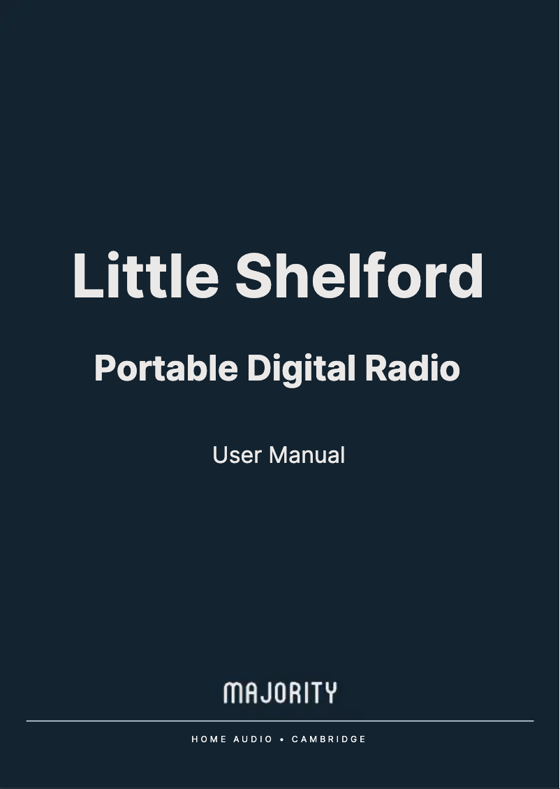 Image de la première page du manuel de l'appareil Little Shelford