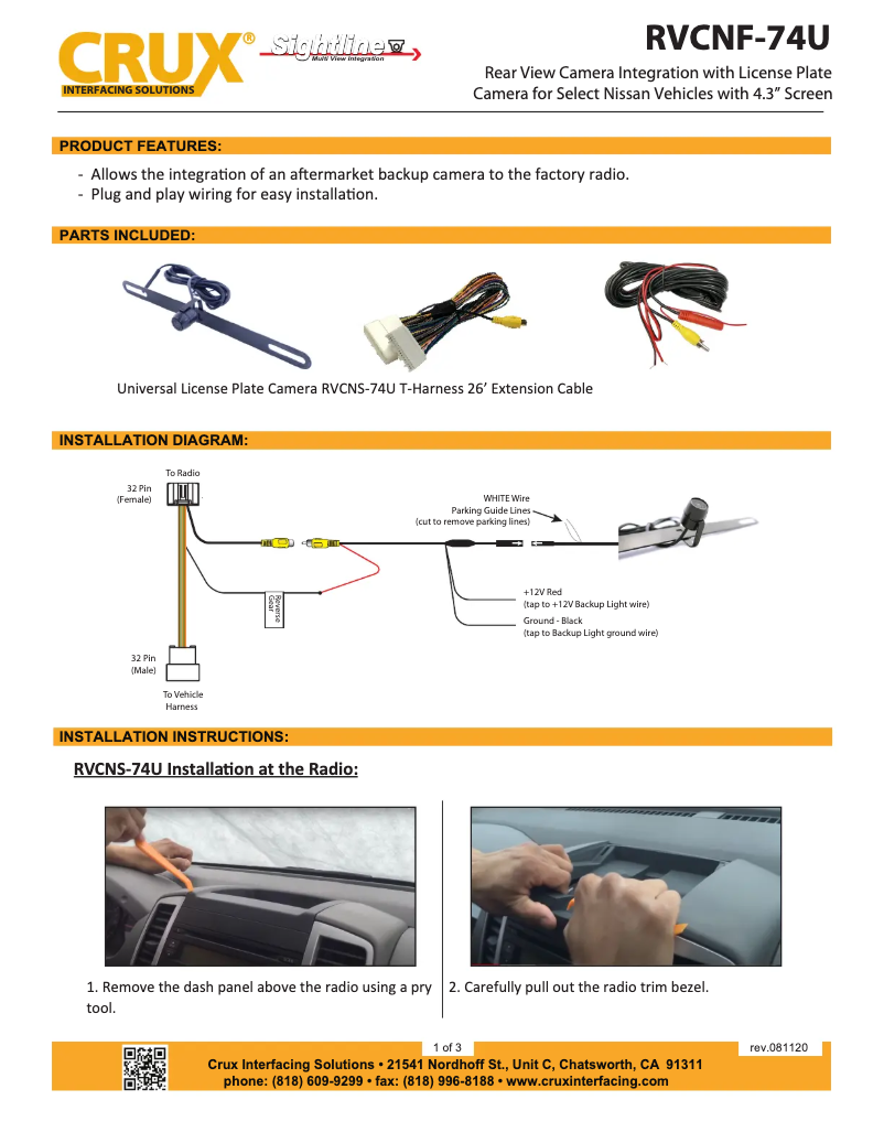 Página 1 del manual Manual de usuario CRUX RVCNS-74U