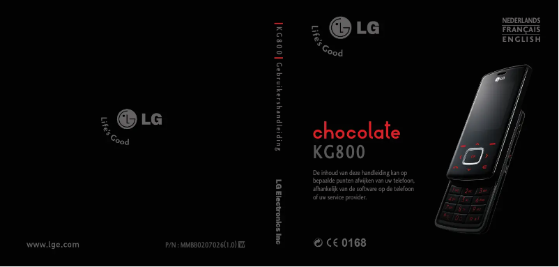 Página 1 del manual Manual de usuario LG KG800