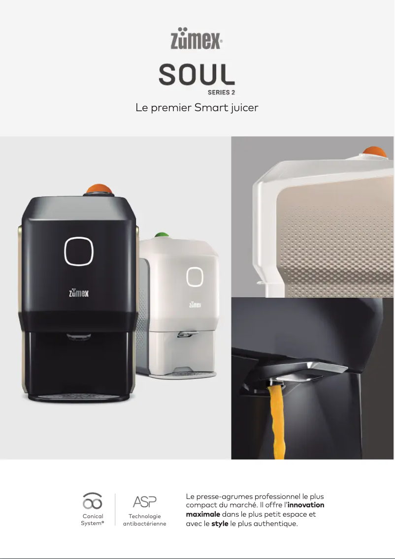 Page n°1 - Fiche technique Zumex Soul Series 2