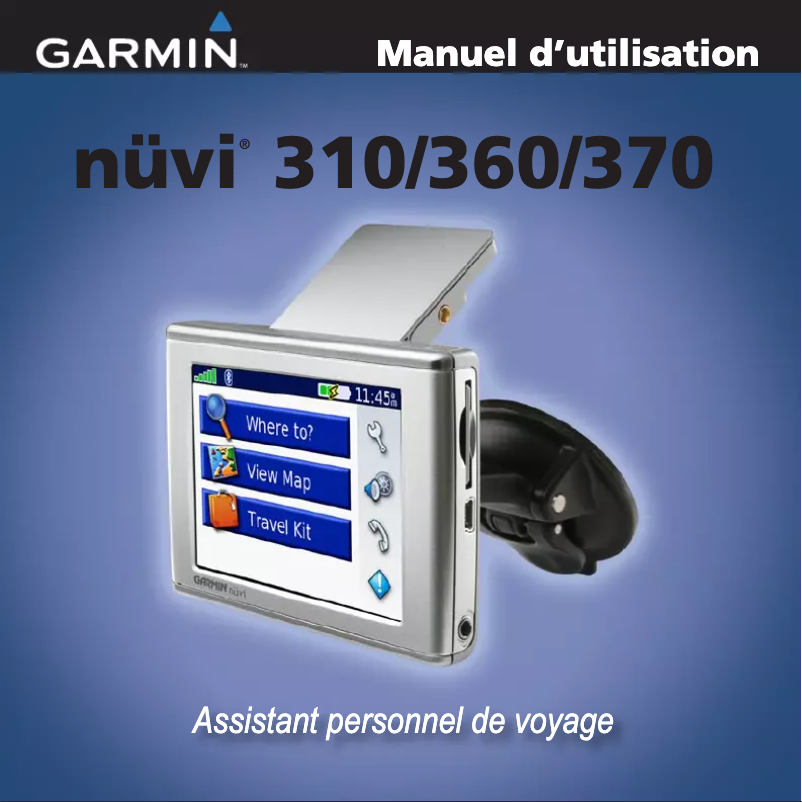 Page n°1 - Manuel utilisateur Garmin nüvi 370