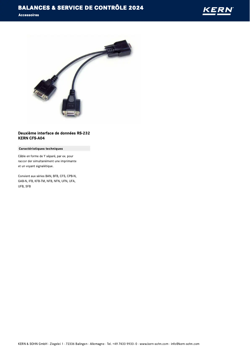 Page n°1 - Brochure Kern CFS-A04