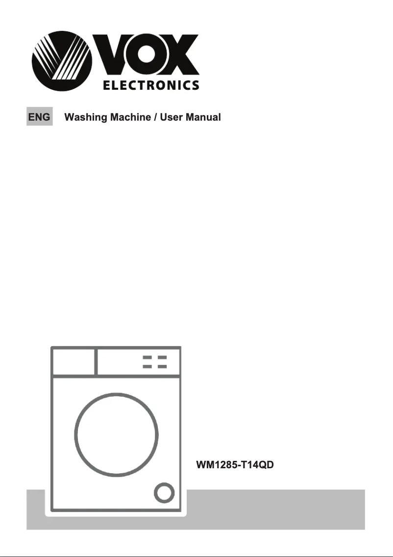 Page 1 de la notice Manuel utilisateur VOX WM1285-T14QD