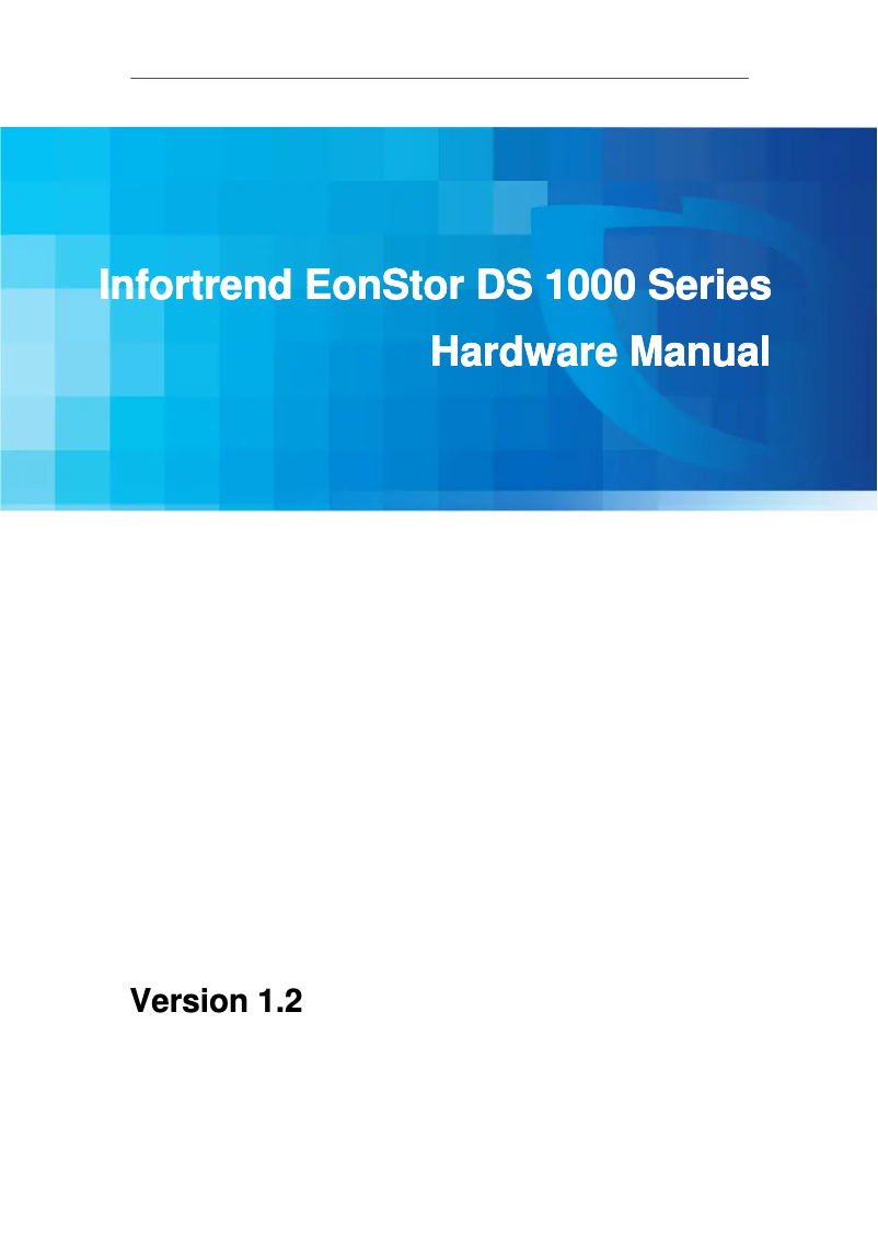 Página 1 del manual Manual de usuario Infortrend ESDS 1024B