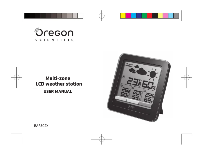Page 1 de la notice Manuel utilisateur Oregon Scientific RAR502X