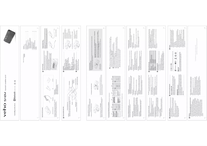 Page 1 de la notice Manuel utilisateur Veho VBC-001
