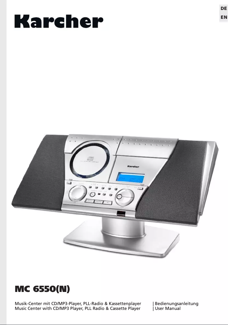 Página 1 del manual Manual de usuario Karcher Audio MC 6550