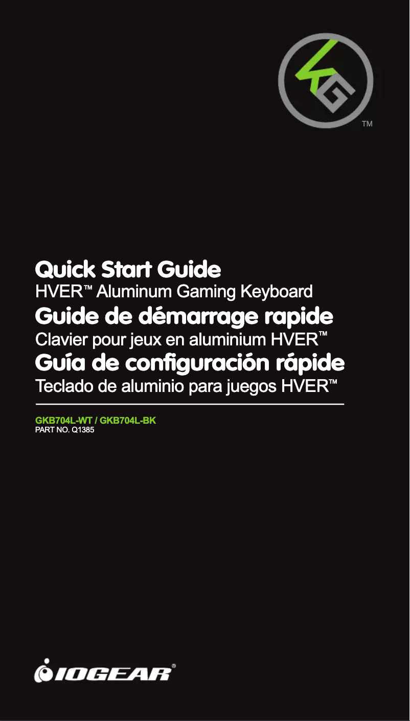 Page n°1 - Manuel utilisateur iogear HVER