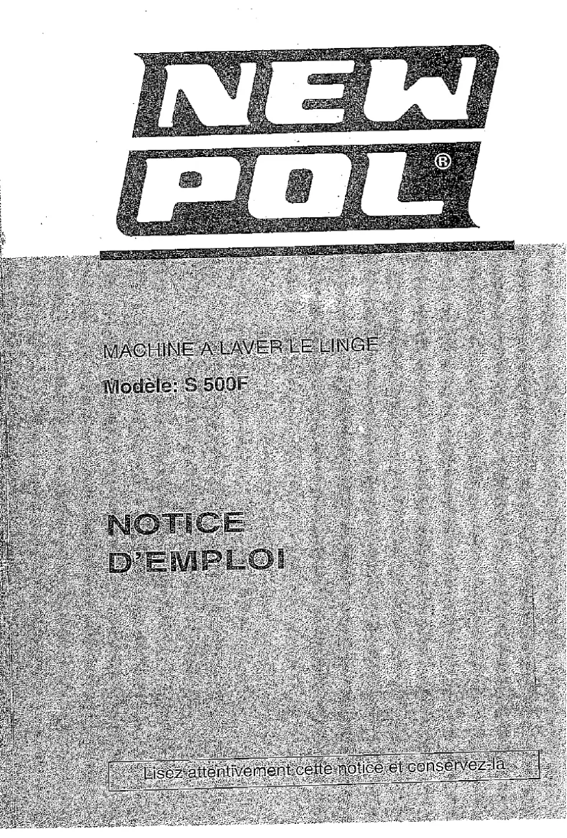 Image de la première page du manuel de l'appareil S 500F