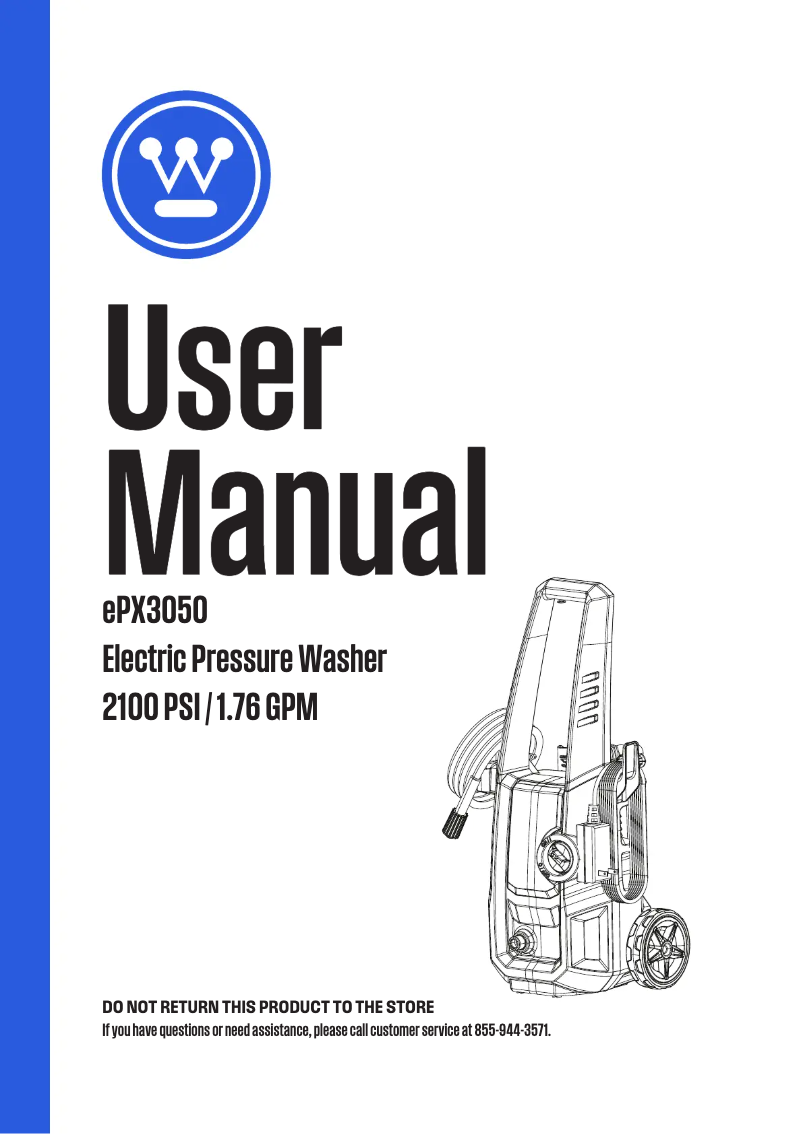 Image de la première page du manuel de l'appareil EPX3050