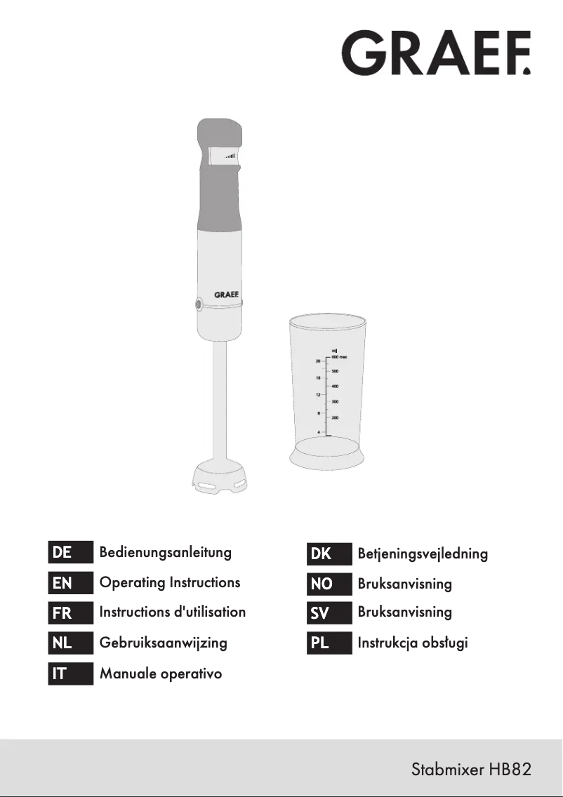 Image de la première page du manuel de l'appareil HB82