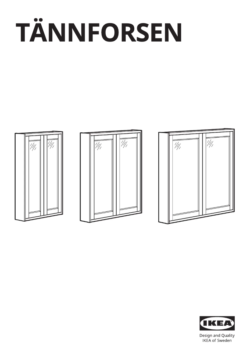 Image de la première page du manuel de l'appareil TÄNNFORSEN 705.354.90