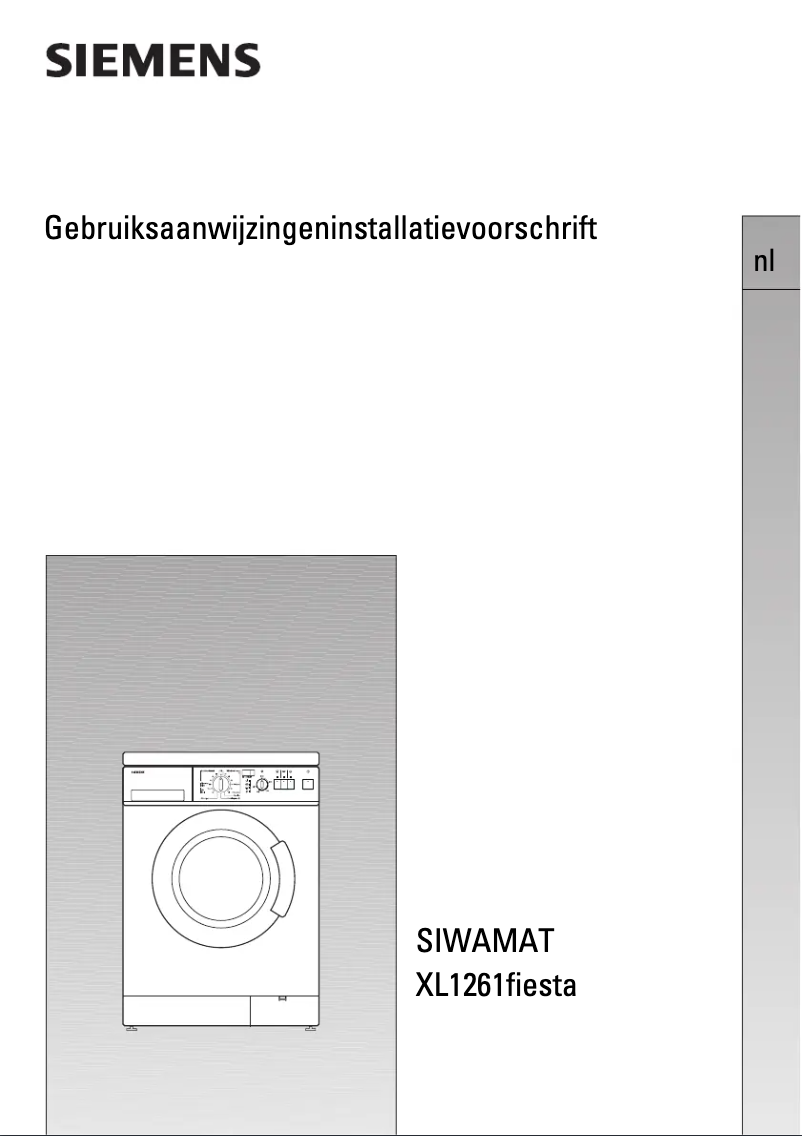 Page 1 de la notice Manuel utilisateur Siemens WXL1261