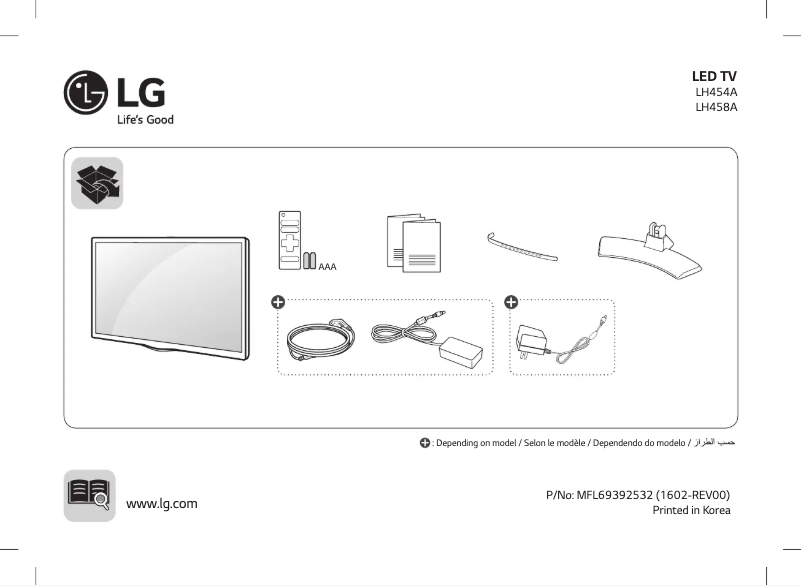 Imagen de la primera página del manual del dispositivo 28LH454A