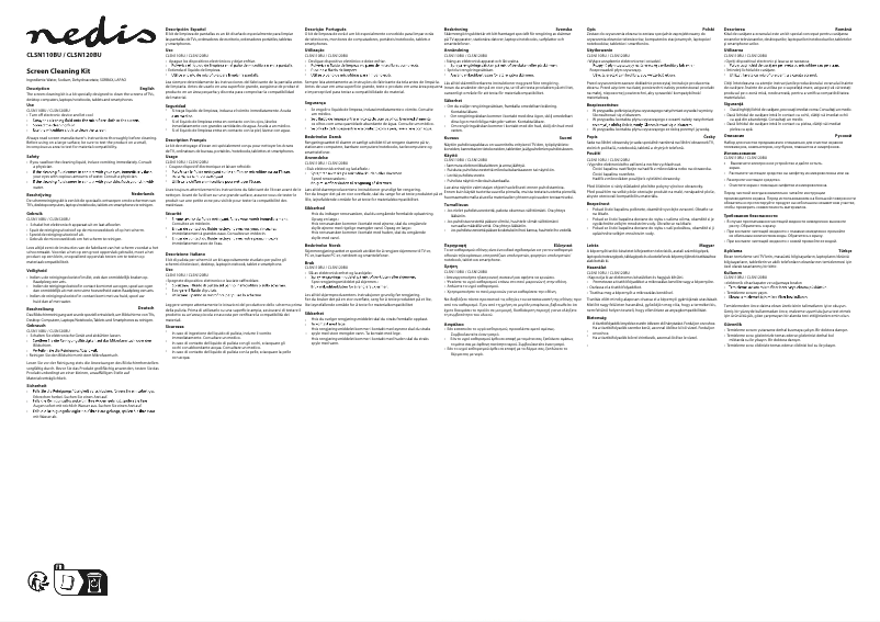 Page 1 of the manual User Manual Nedis CLSN110BU