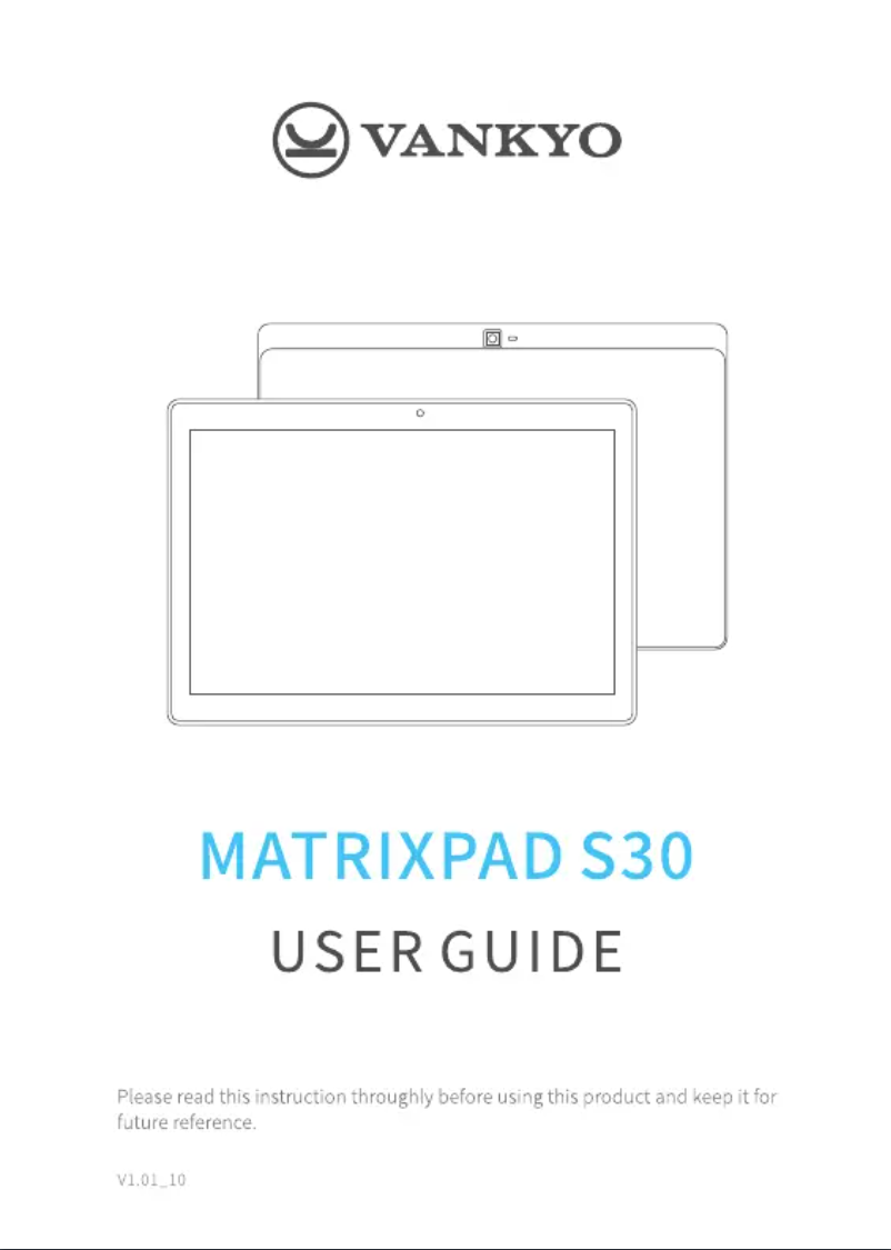 Image de la première page du manuel de l'appareil MatrixPad S30