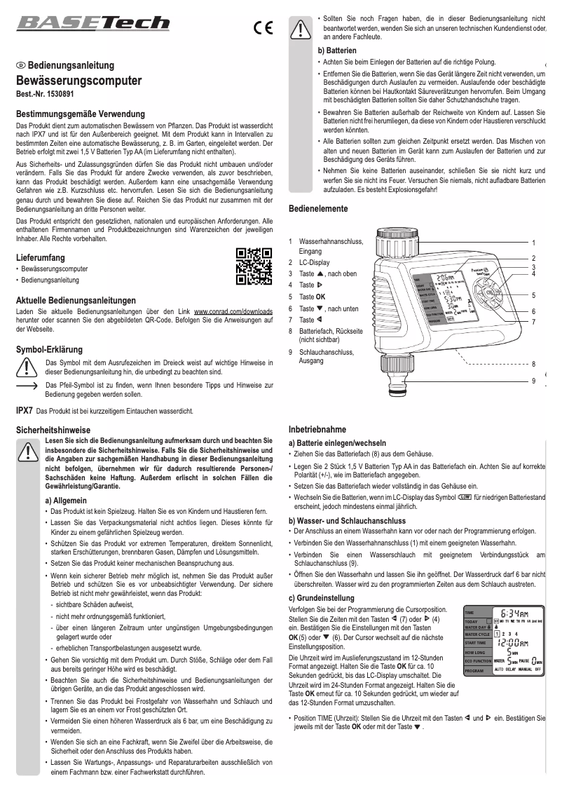 Imagen de la primera página del manual del dispositivo 1530891