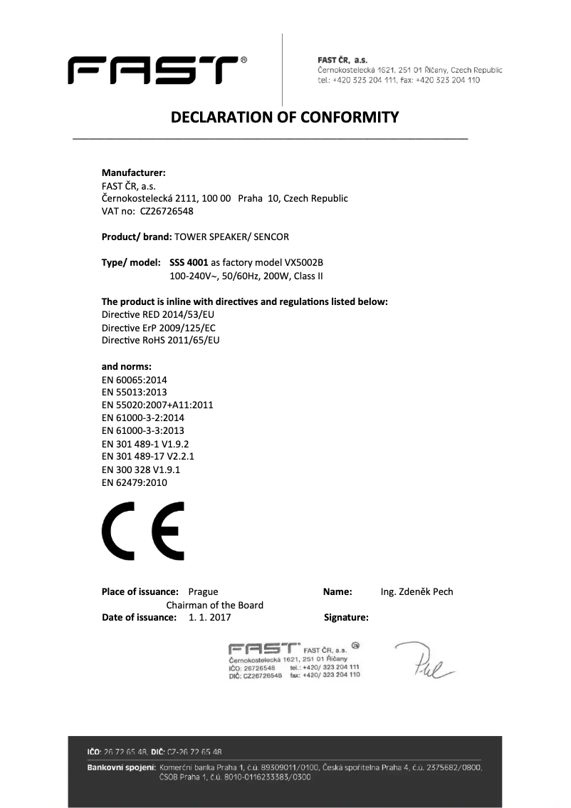 Page 1 de la notice Manuel utilisateur Sencor SSS 4001