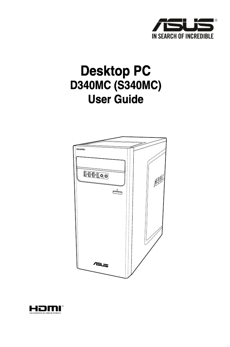 Page n°1 - Manuel utilisateur Asus S340MC