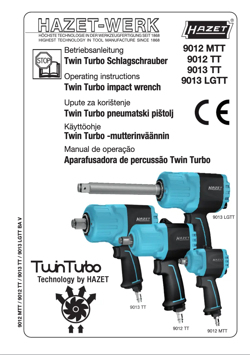 Page n°1 - Manuel utilisateur Hazet 9012TT